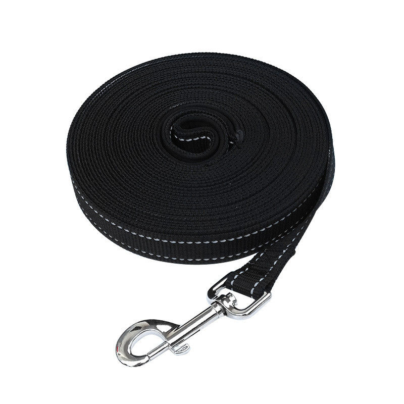Macios acolchoados seguram a trela de nylon reflexiva do cão com para os cães de passeio de formação da ligação