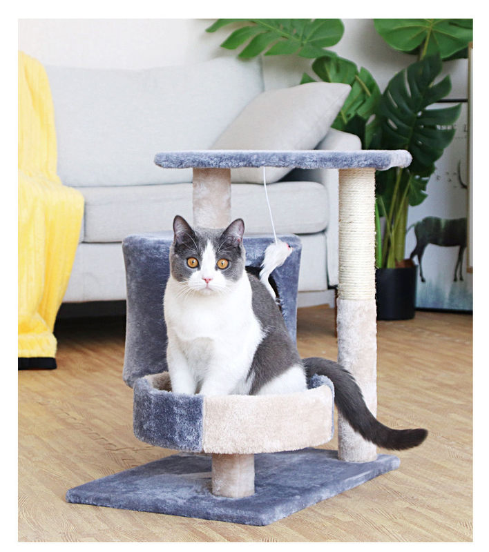 Multi condomínio nivelado Cat Climber Tower Sisal Large de madeira Cat Scratching Post
