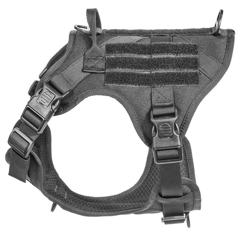 Chicote de fios militar tático do cão da veste com segurança tática do ODM Molle da curvatura para o serviço &amp; a veste militar de formação do cão
