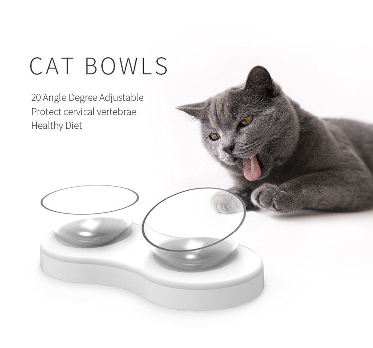 Animais pequenos dobro elevados de Cat Food Bowls Funny For 32.3*16.5*9.5cm