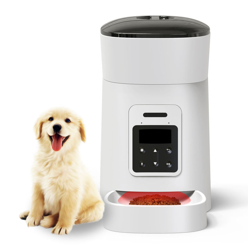 O alimentador do cão dos animais de estimação e o distribuidor automáticos da água com bacia do alimento projetaram
