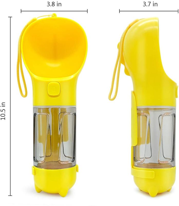 Suporte bebendo do saco do desperdício da garrafa 300ML do cão portátil