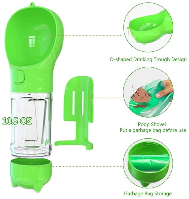 Os cães exteriores plásticos viajam a garrafa de água 300ML