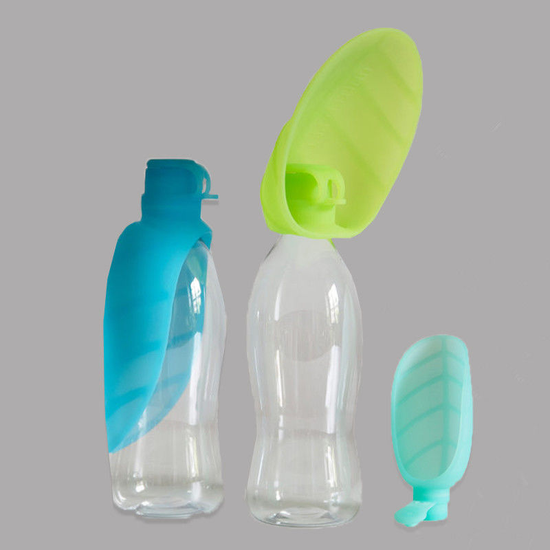 Garrafa de água dobrável de BSCI 20oz para cães com aletas da bacia do silicone
