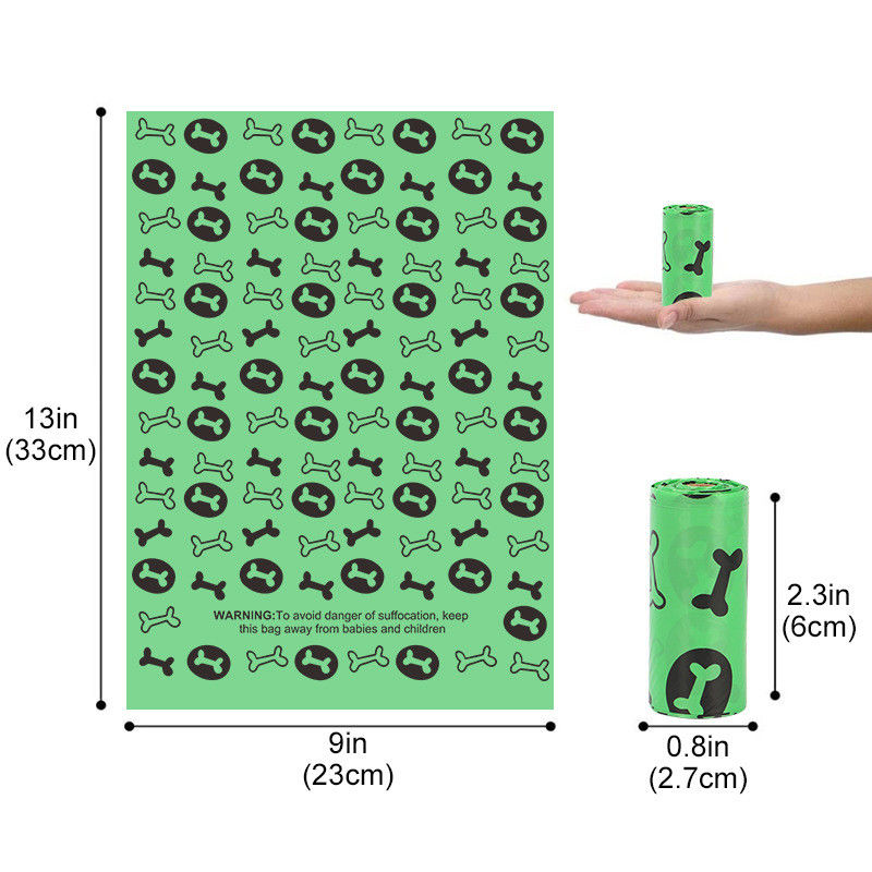 A obstrução do odor e de Biobag de EPI &amp; de PE desperdício do cão ensacam Eco 21 Rolls amigáveis em uma caixa