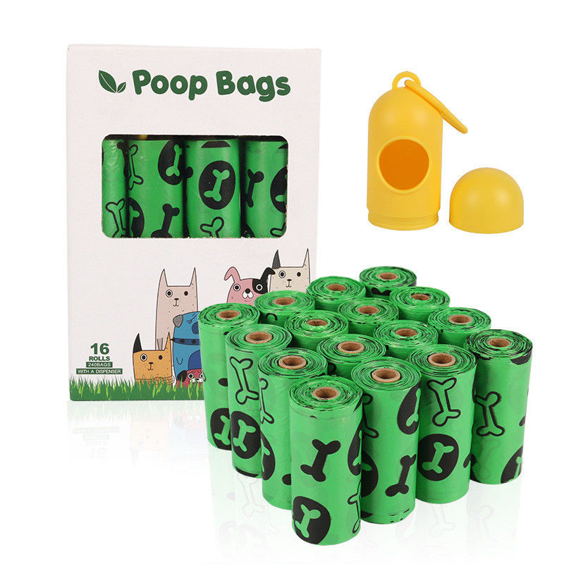 O tombadilho biodegradável do cão 100 ensaca 16 Rolls BSCI com os sacos avaliados do tombadilho do cão da terra do distribuidor