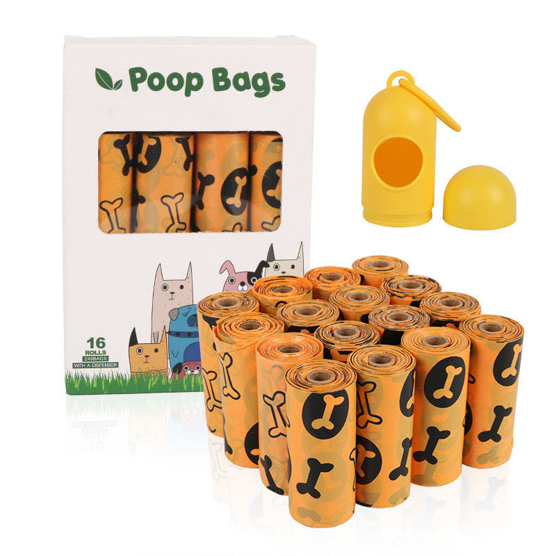 O tombadilho biodegradável do cão 100 ensaca 16 Rolls BSCI com os sacos avaliados do tombadilho do cão da terra do distribuidor