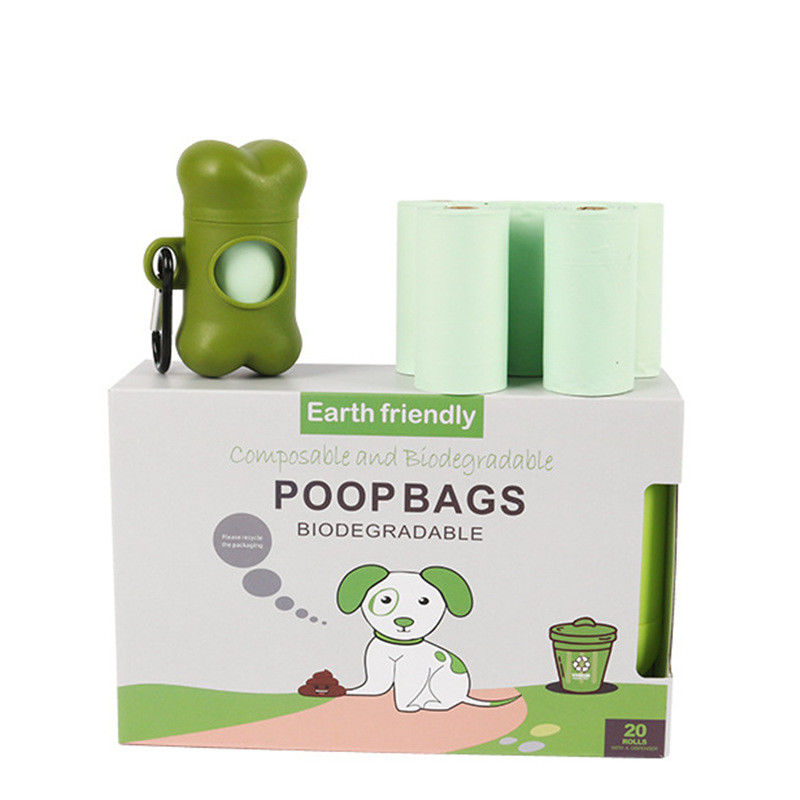 O tombadilho biodegradável do cão de 20 distribuidores do osso de Rolls ensaca fontes amigáveis do cachorrinho de Eco