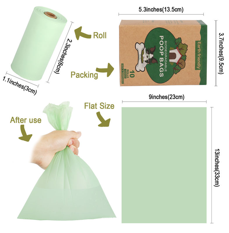 O tombadilho biodegradável livre plástico Compostable do cão de 100% ensaca com distribuidor