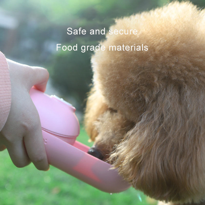 300ml garrafa de água portátil pequena do cão de um curso de 10 onças de deslizar fontes da prova de queda da tampa