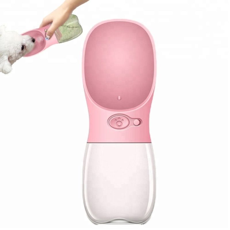 Garrafa de água dobrável portátil do cão do copo da bebida 12-20OZ para andar