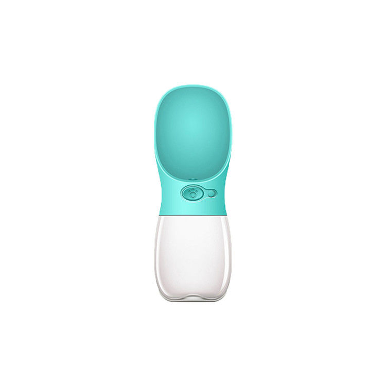 Fonte bebendo do cão portátil exterior do silicone do produto comestível do copo da garrafa de água do animal de estimação 12OZ