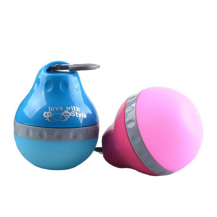 Garrafa de água do cão do ABS e do silicone dobrável e portátil para o alimento e a água