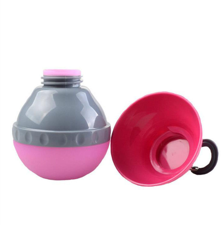 Garrafa de água do cão do ABS e do silicone dobrável e portátil para o alimento e a água