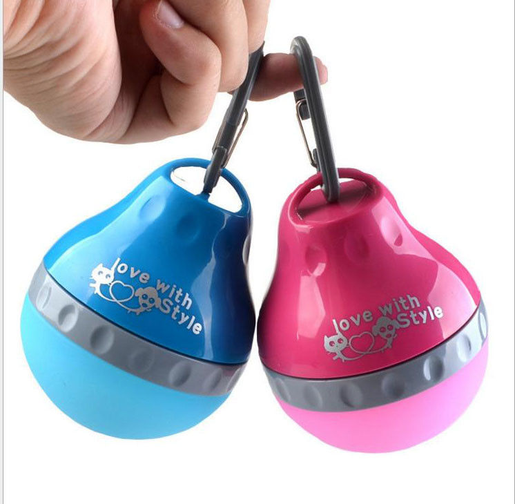 Garrafa de água do cão do ABS e do silicone dobrável e portátil para o alimento e a água