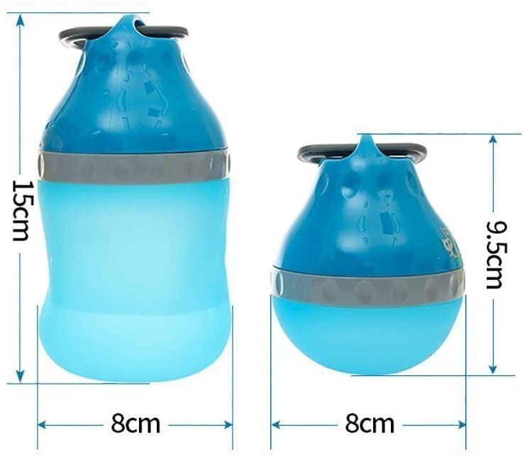 Garrafa de água do cão do silicone do alimento 7 onças estilo de um amor de 14 onças para animais de estimação pequenos