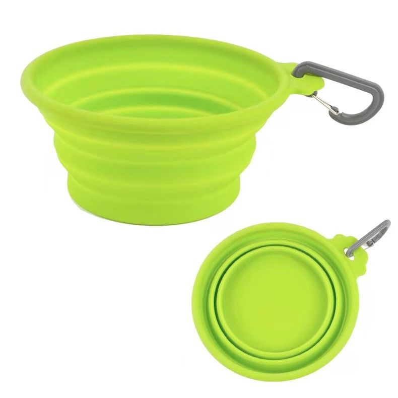 Bacia dobrável dobrável do cão dos alimentadores lentos da bacia do cão do silicone de BSCI