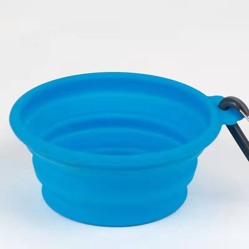 Bacia dobrável dobrável do cão dos alimentadores lentos da bacia do cão do silicone de BSCI