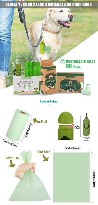 Cat Dog Poop Bag Dispenser 100% biodegradável