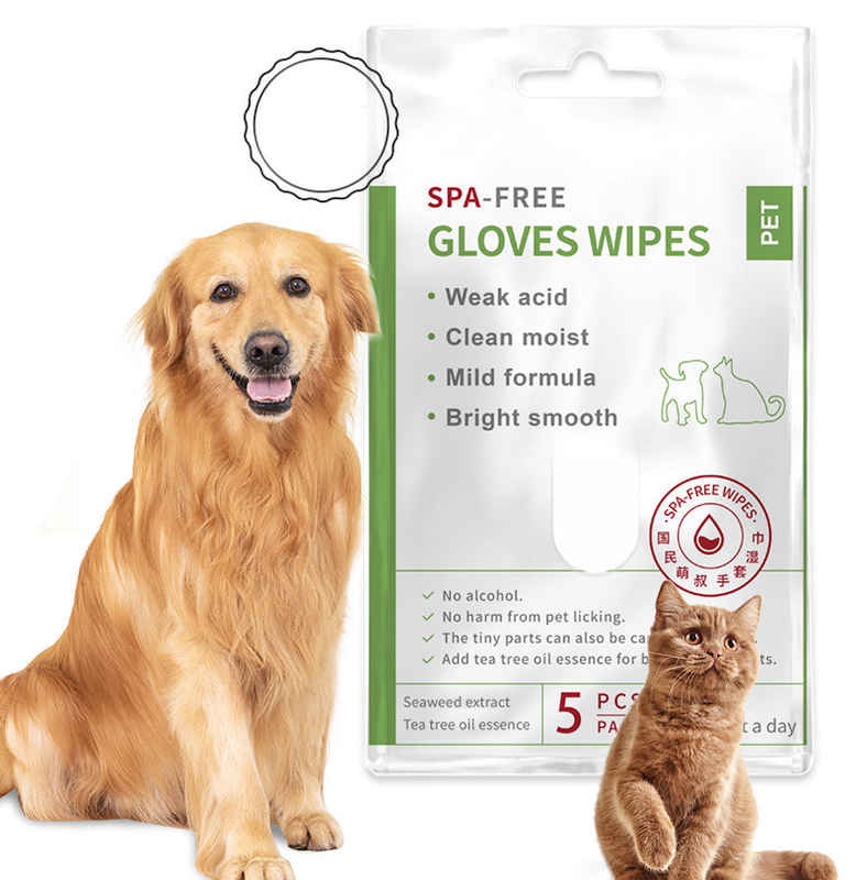 Limpezas limpas não tecidas que lavam a mensagem dos dedos de Cat Spa Free Herbal Glove cinco
