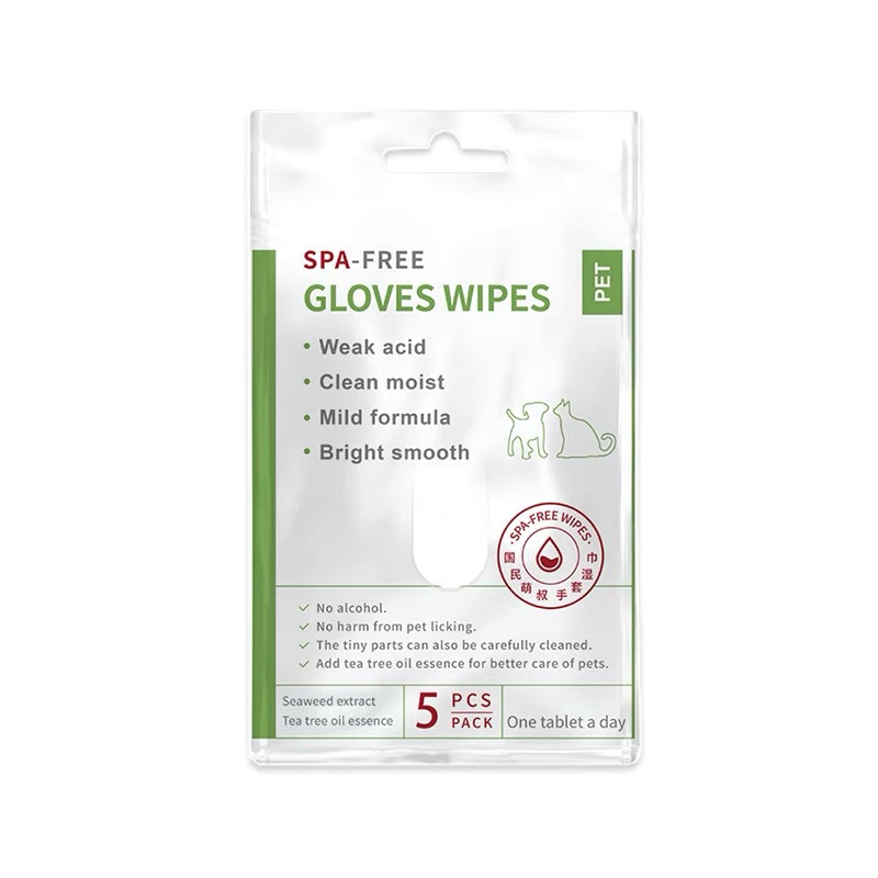 Limpezas limpas não tecidas que lavam a mensagem dos dedos de Cat Spa Free Herbal Glove cinco